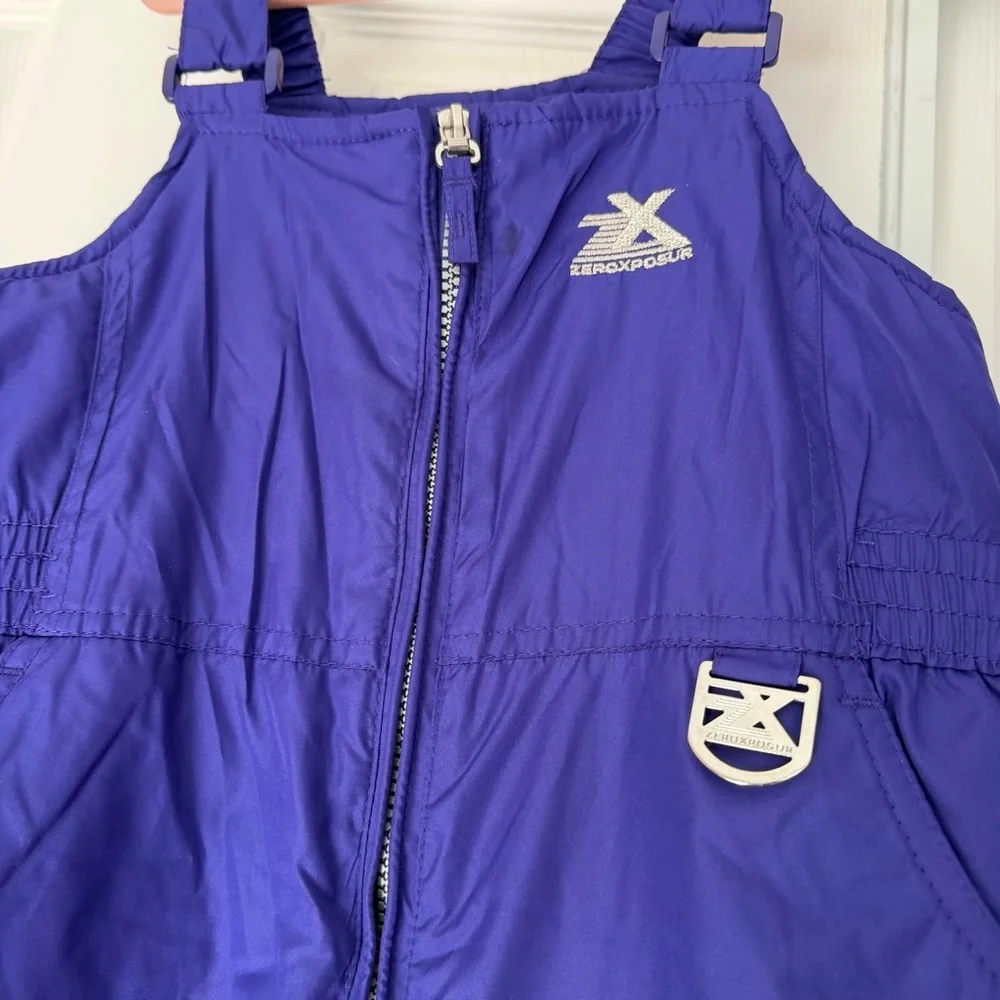 ZeroXposur Kids Purple Snow Overalls Size L-6X